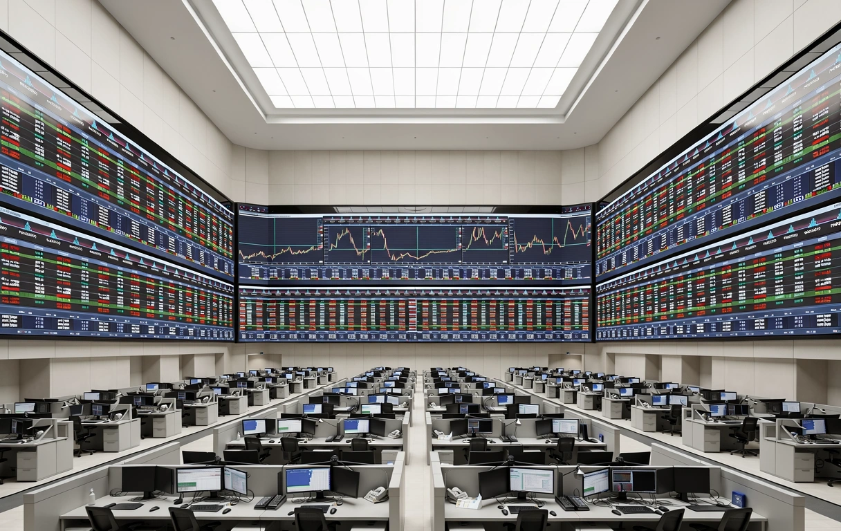 Sala de trading moderna
